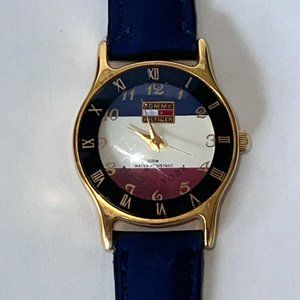 Vintage TOMMY HILFIGER Red White Blue Analog Women's Watch